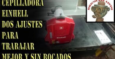 Cepilladora regruesadora einhell