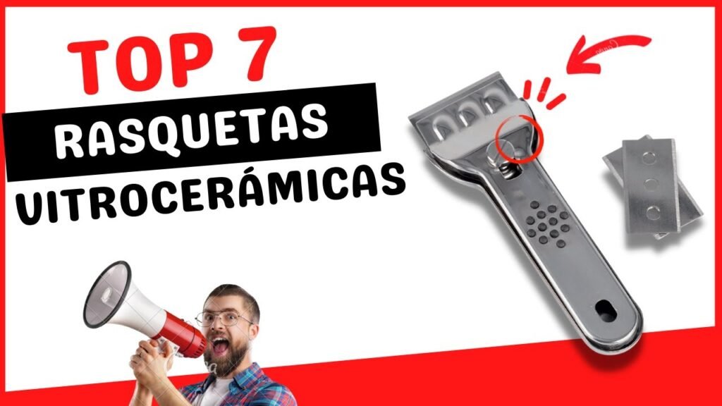 Rasqueta para vitrocerámica multiusos