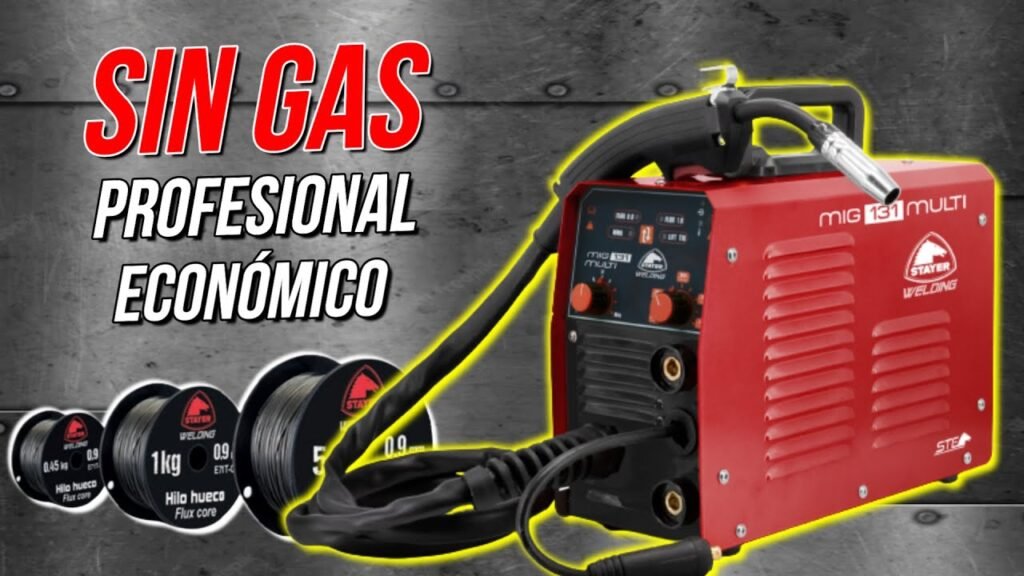 Soldadora de hilo con gas