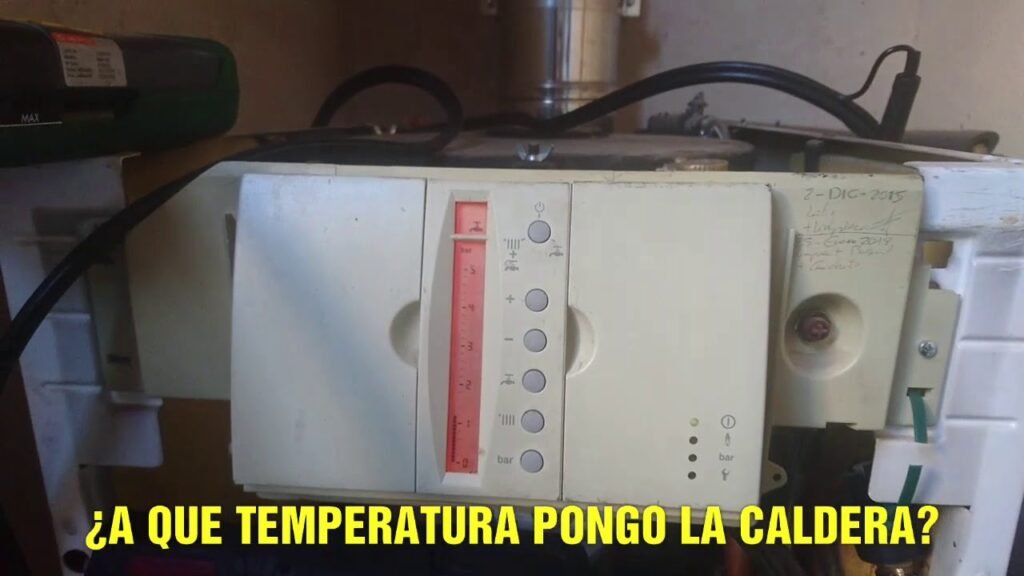 ¿A cuántos bares tiene que estar la caldera de gas?