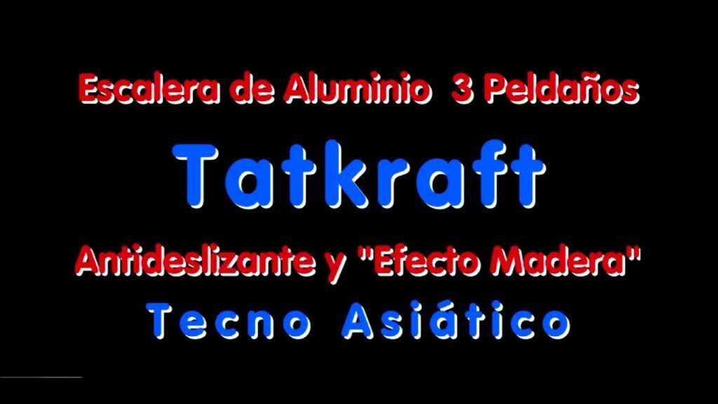 Escalera de aluminio Tatkraft