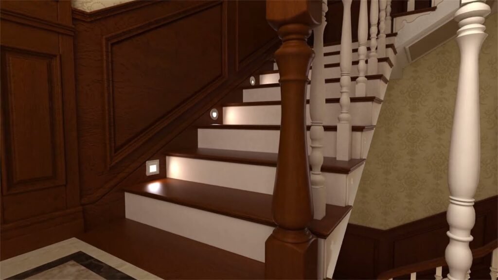 ¿Qué es un aplique de escalera interior?