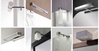 ¿Qué es un aplique de espejo para baño dorado?