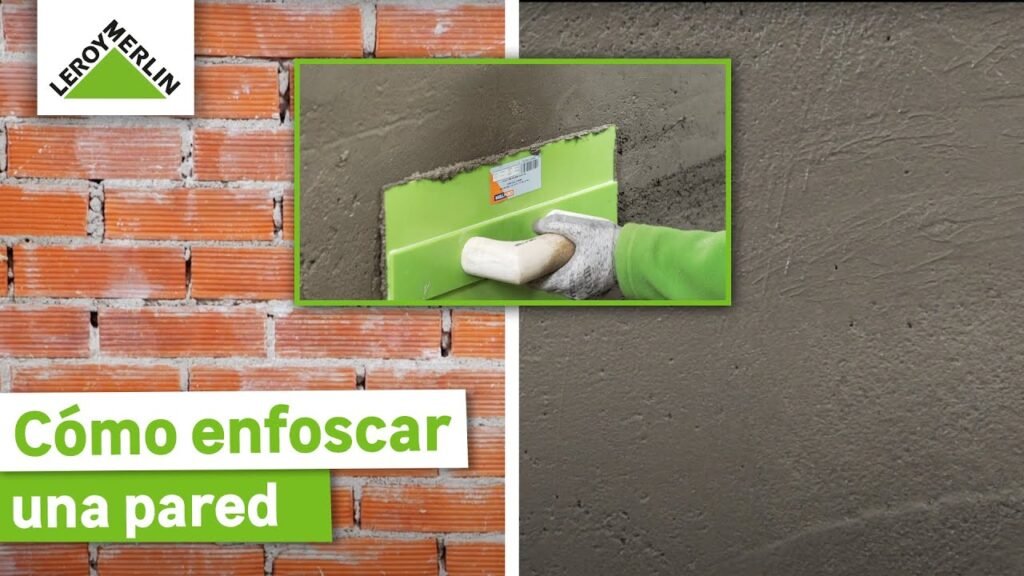 ¿Qué es el enfoscado?