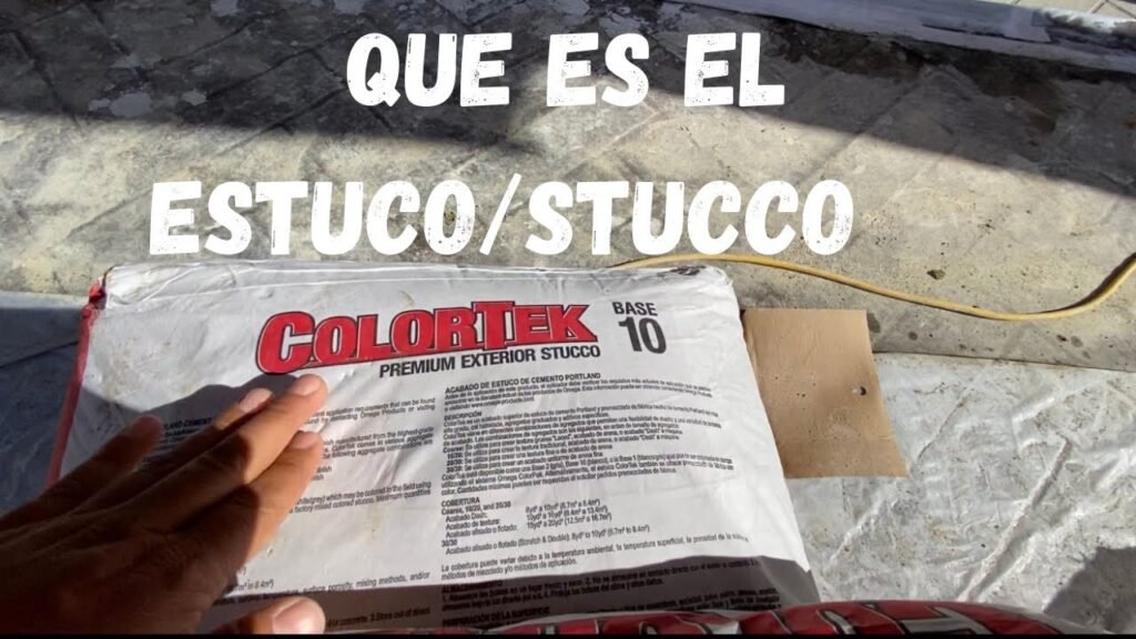 ¿Qué es el estuco?