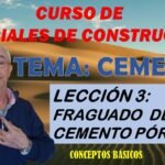 ¿Qué es el fraguado?