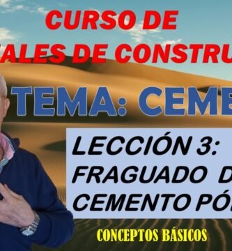 ¿Qué es el fraguado?